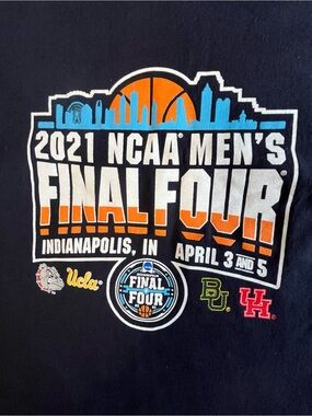 2021 NCAA Men's Final Four Indianapolis Graphic Tee - Black Orange Blue